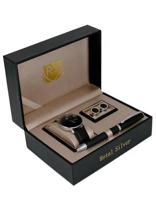 Men's Men's Alloy Band Analog Watch Gift Set 2007590 