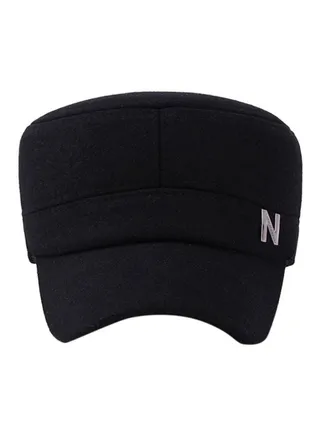 Casual Cotton Blend Cap Black 