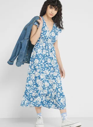 Urban Minx Floral Printed Dress 
