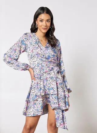 Catalina Floral Print Dress Multicolour 