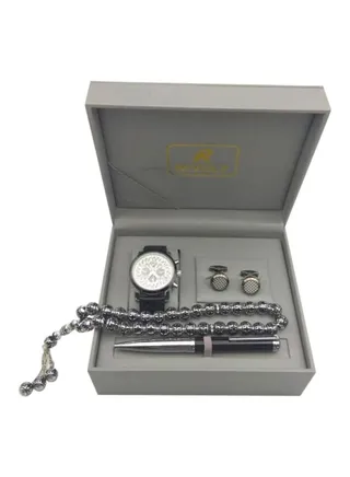 men 4-Piece Water Resistant Analog Watch Set BW6190 