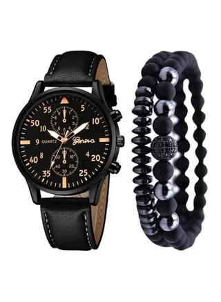 men 3-Piece Analog Watch Set NNSB03702729 