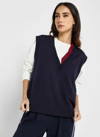 V-Neck Knitted Sweater