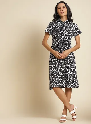 Casual Stylish Dress Multicolour 