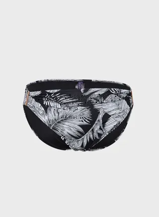 Figleaves Tahiti Palm Print Bikini Bottom 
