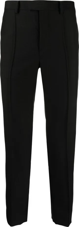 Cropped Mohair-Blend Trousers
