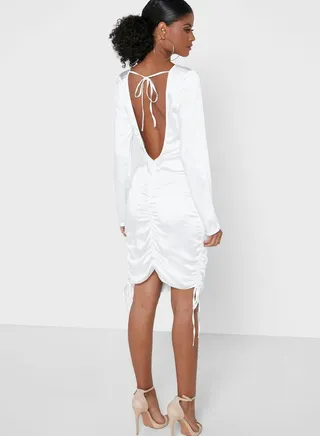 Side Ruched Minidress 
