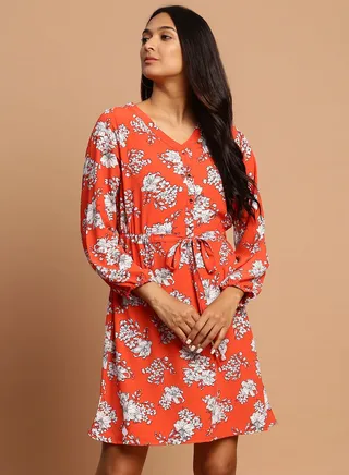 Stylish Mini Dress Red 
