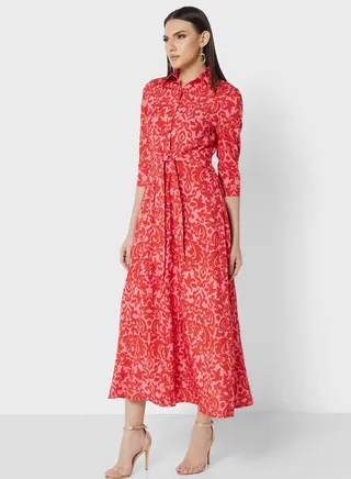 Floral Printed Dress 