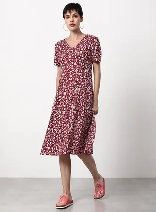 Regular Fit Casual Dress Multicolour 