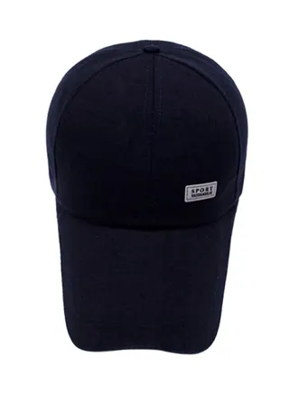 Casual Cotton Blend Cap Blue 