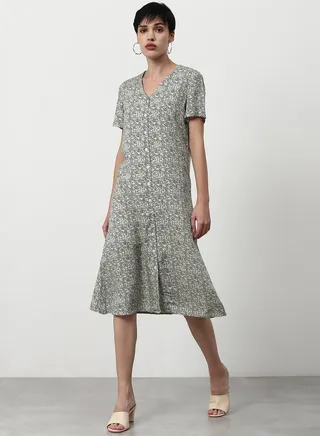 Loose Fit Casual Dress Multicolour 
