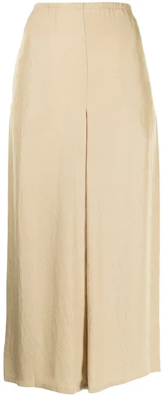 Draped Cropped Slip-On Culottes