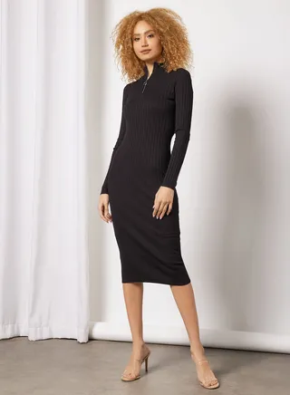 Ribbed Sweat Dress 