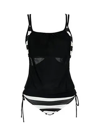 Stylish Comfortable Beach Swimwear Black/White 