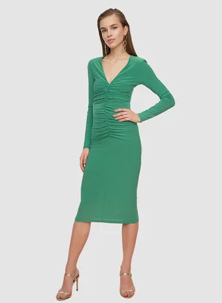 Draped Bodycon Dress 