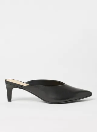 Genoa55 Leather Mule Black 