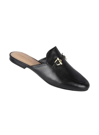 Carrano Ladies Flat Chain Leather Mule 199019D Fac0602 
