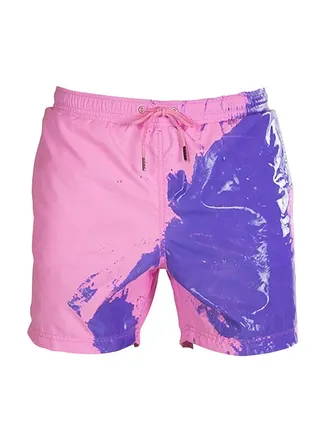 Classic Design Color Changing Swimming Shorts Pink 