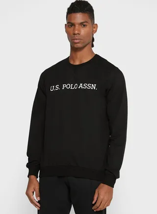 Logo Printed Sweatshirt Black 