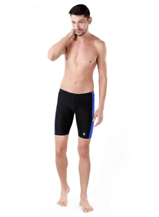 V-Cut Swimsuit For Men (Blue/Black,3XL) 