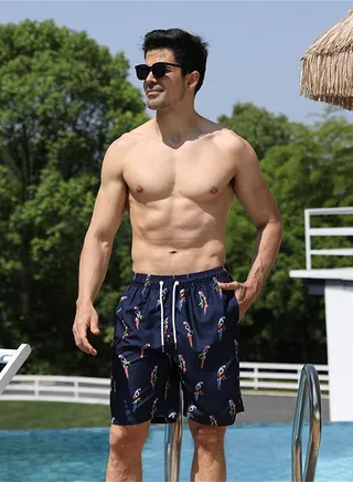 Sports Loose Breathable Swimming Printing Shorts 