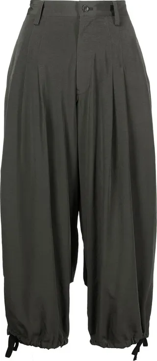 High-Waisted Drop-Crotch Pants