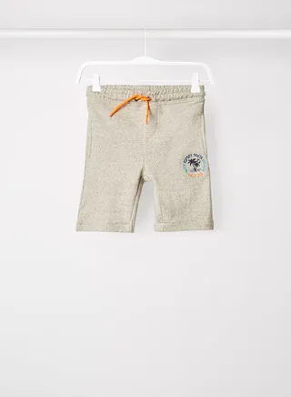 Teen Speckled Fleece Shorts Grey Speckle 