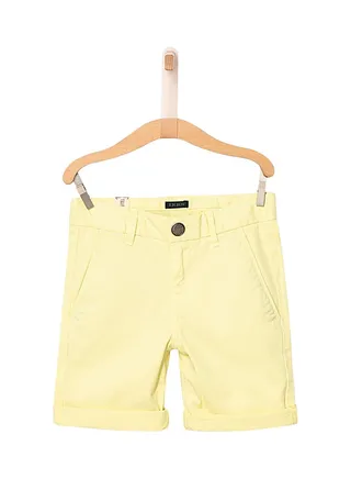Boys Solid Chino Shorts Yellow 