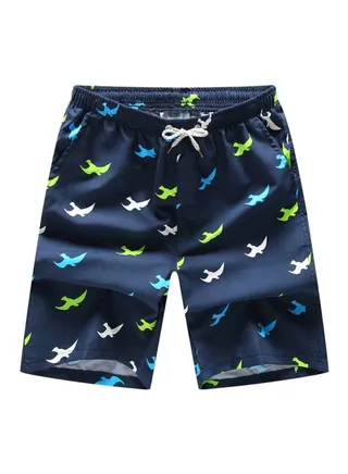 Solid Beach Shorts Blue 