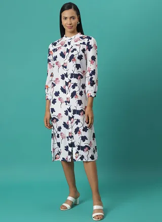 All Over Print Dress Multicolour 