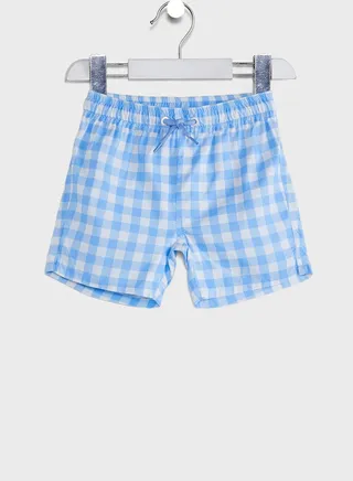 Kids Checked Shorts 