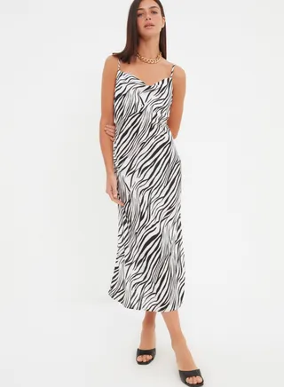 Printed Strappy Dress