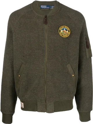 Brushed Fleece Bomber Jacket