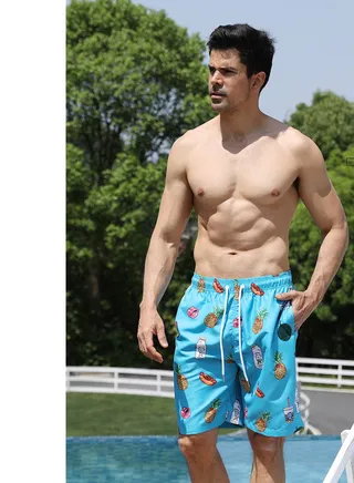 Sports Loose Breathable Swimming Printing Shorts 