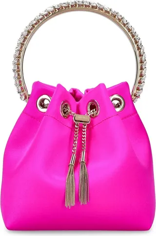 Bon Bon crystal top handle bag
