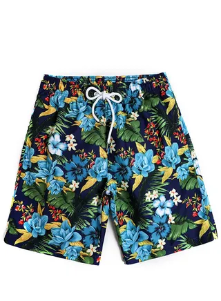 Sport Loose Breathable Swimming Printed Shorts 