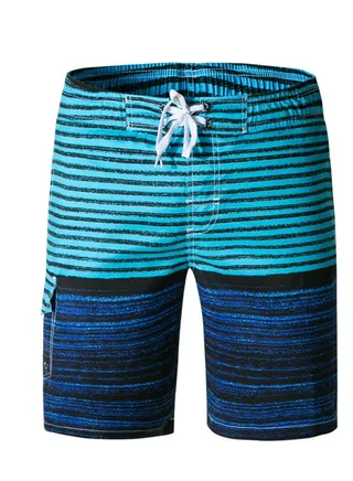 Men's Striped Beach Shorts 