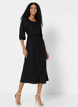 Buttoned Dress