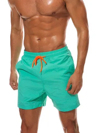 Solid Beach Shorts Lake Green 