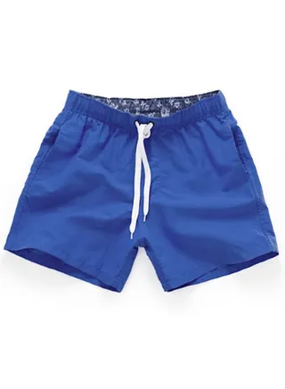 Drawstring Detail Swim Shorts Blue 