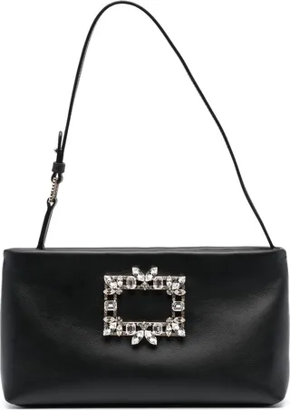 ROGER VIVIER- Nightlily Velvet Mini Bag