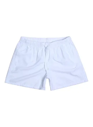 Summer Drawstring Beach Shorts White 