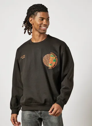 Slogan Sweatshirt Black 