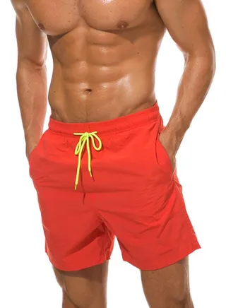 Solid Beach Shorts Orange 