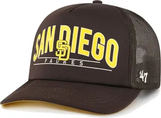 Men's '47 Brand Brown San Diego Padres Backhaul Foam Trucker Snapback Hat