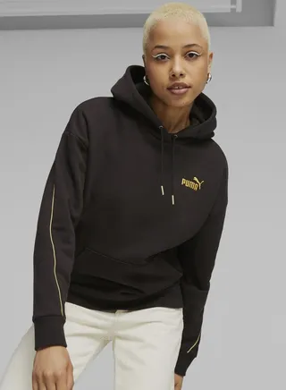 Minimal Gold Fleece Hoodie