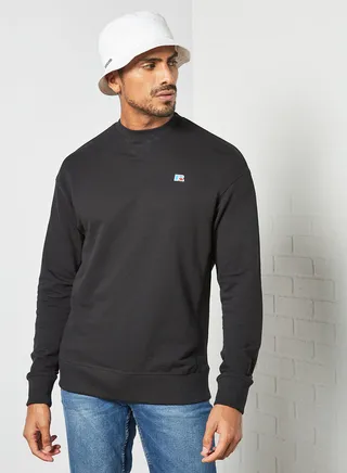 Frank Crew Neck Sweatshirt Black 