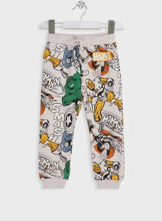 Kids Marvel Print Sweatpants 