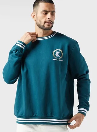 Retro Emblem College Sweatshirt